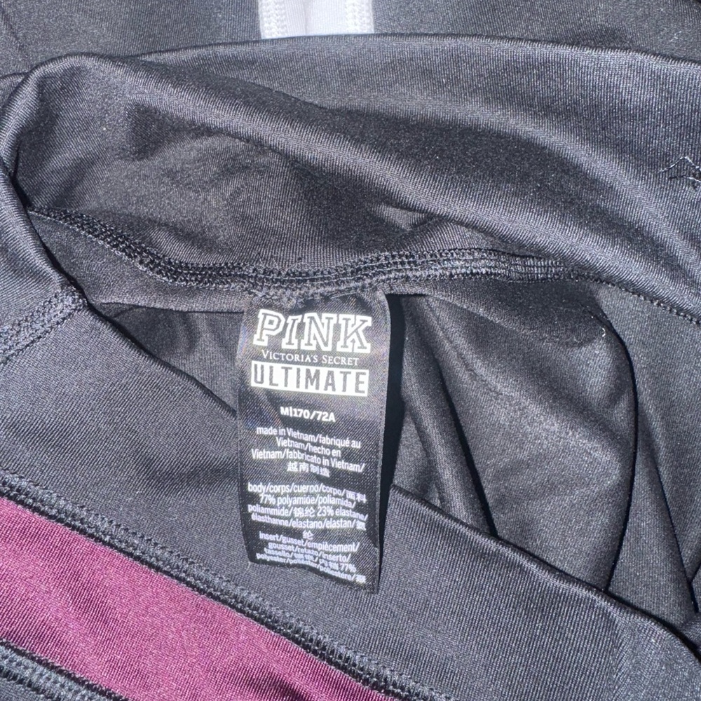 Victoria's Secret PINK Black and Purple Leggings